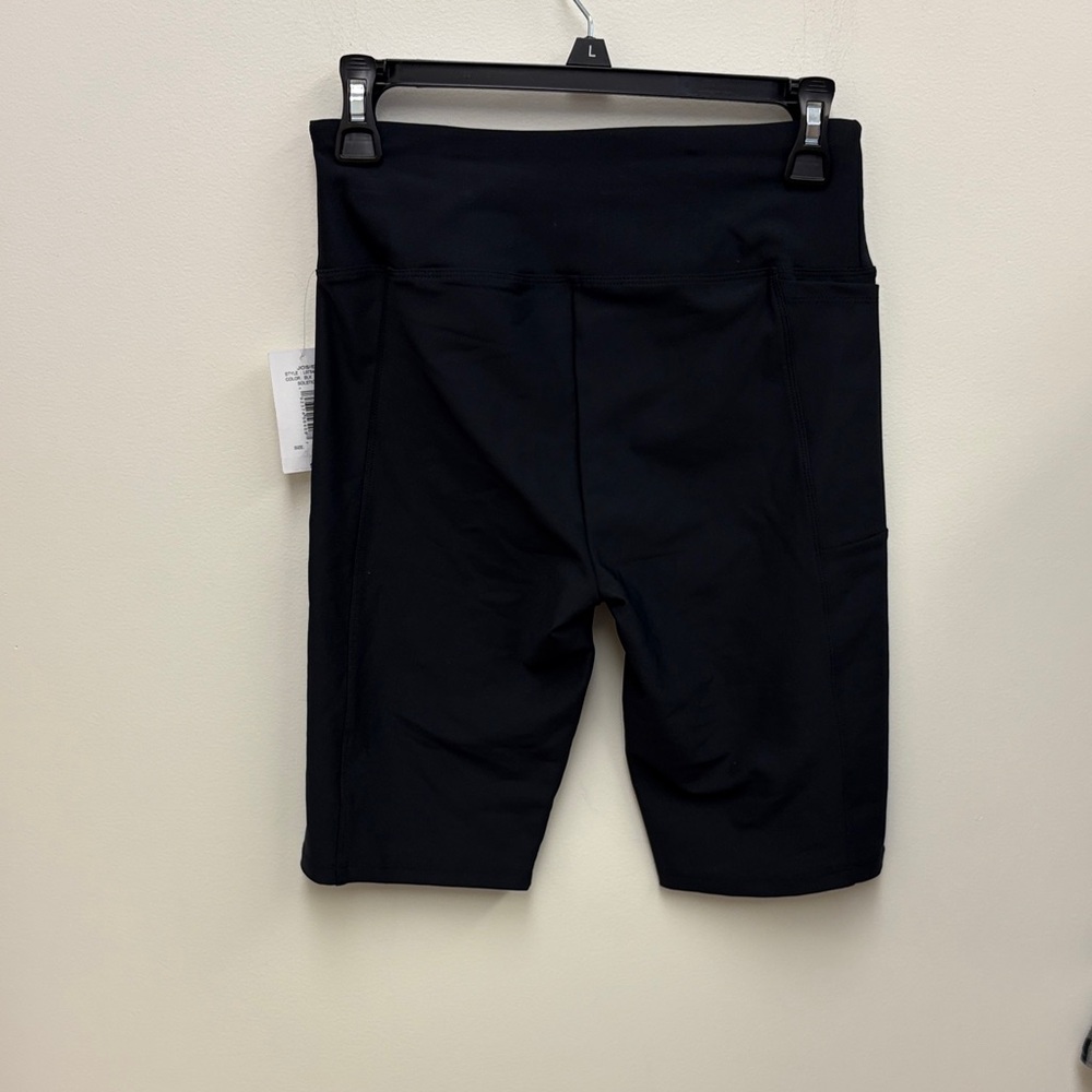Josie High-Rise Black Bike Shorts with Side Pocket - Picture 3 of 5